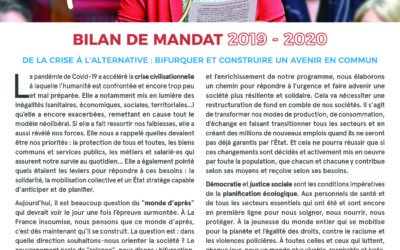 Bulletin – Bilan de mandat 2019-2020 : de la crise à l’alternative