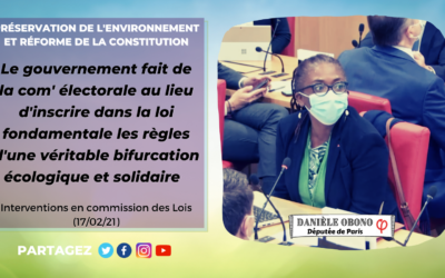 Commission – Réforme de la Constitution : énième coup de com’ vs véritable bifurcation écologique