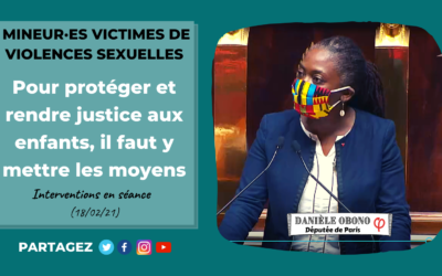 Séance – Mineur·es victimes de violences sexuelles : rendre justice et prévenir