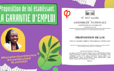 Journée parlementaire LFI 2021 – Proposition de loi : établir la garantie d’emploi