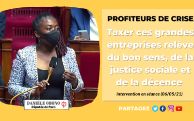 Séance – Taxer les profiteurs de crise : une question de bon sens, de justice sociale et de décence