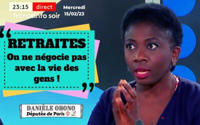 Media – Retraites : on ne négocie pas avec la vie des gens (France info TV, 15/02/23)