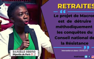 Séance – Retraites : Macron veut détruire les conquêtes du CNR (10/02/23)
