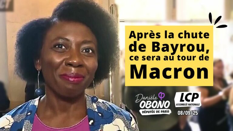 Chute de Bayrou Chute de Macron