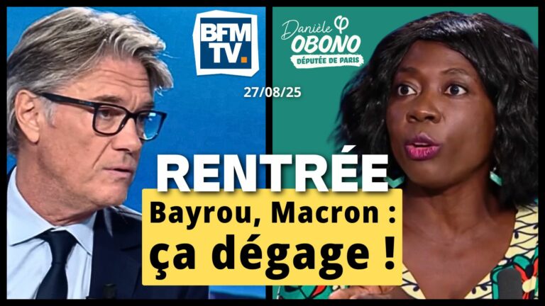Rentrée Bayrou Macron Démission