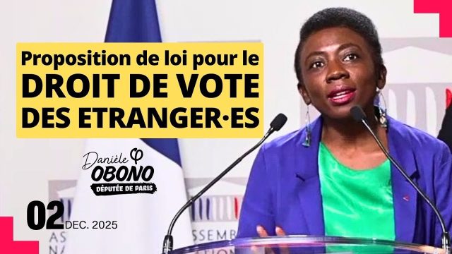 Groupe LFI – Proposition de loi : il faut accorder le droit de vote aux étrangers